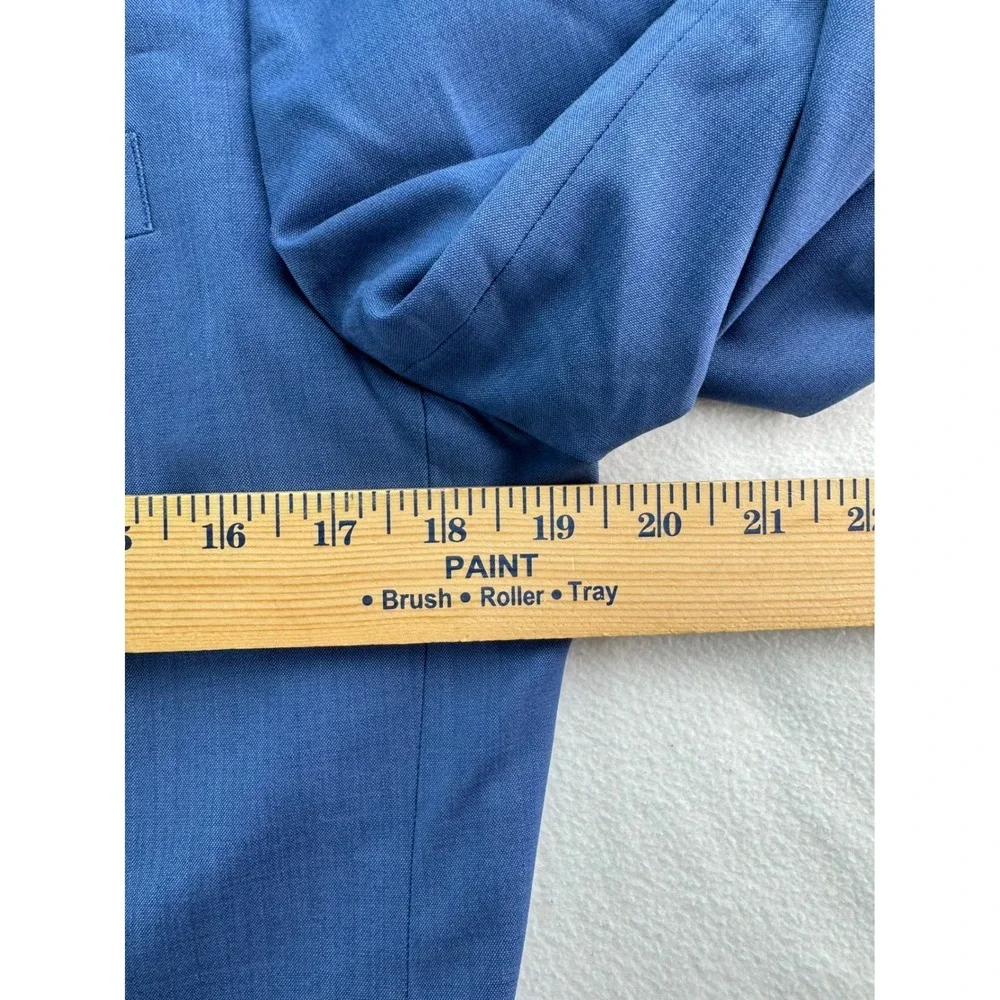 Theory Chambers New Tailor 2 Blue Wool Blend Suit Blazer Jacket Mens Size 38R - Picture 11 of 16